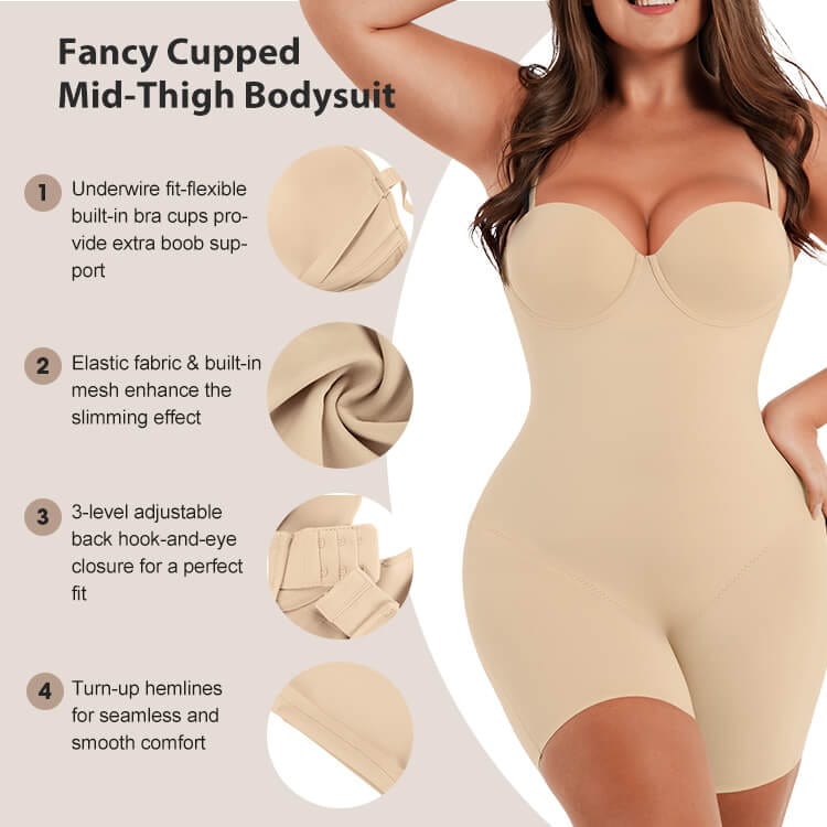 Phatkool Back-Contour Push-Up Bodysuit