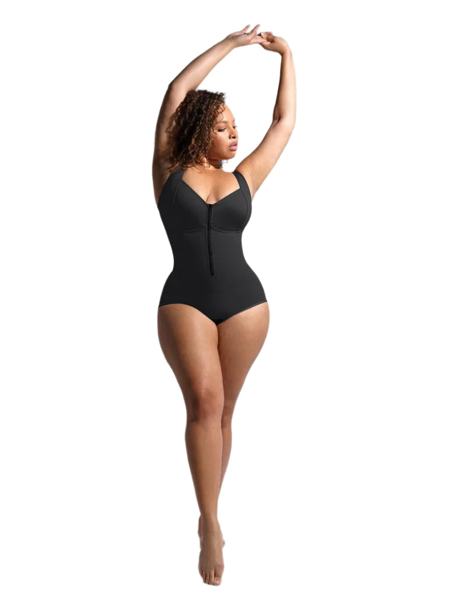 Achieve a sleek comfortable fit with our Tummy Control Waist  Shaper. Designed with a diamond neckline, triple-layer tummy control, bust support, wide shoulder straps, and triangle buttock shaping for a streamlined silhouette and all day comfort